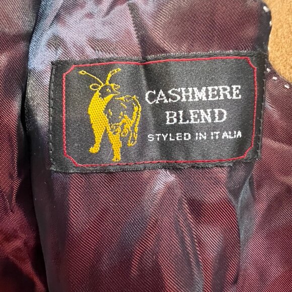 Riccardo Fazzi Cashmere Wool Blend Single Breast Men's Camel Coat 3XL - Picture 3 of 15